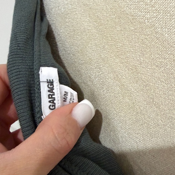 Garage Forest Green Off-Shoulder Top - Picture 3 of 3